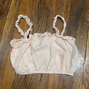 Cute Milkmaid Style Crop Top